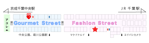 千葉駅からすぐのショッピングセンター C One シーワン